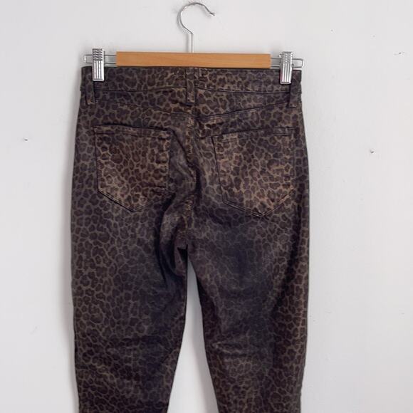 L’Agence Margot leopard print wax coated skinny jeans sz 27 - Picture 5 of 6